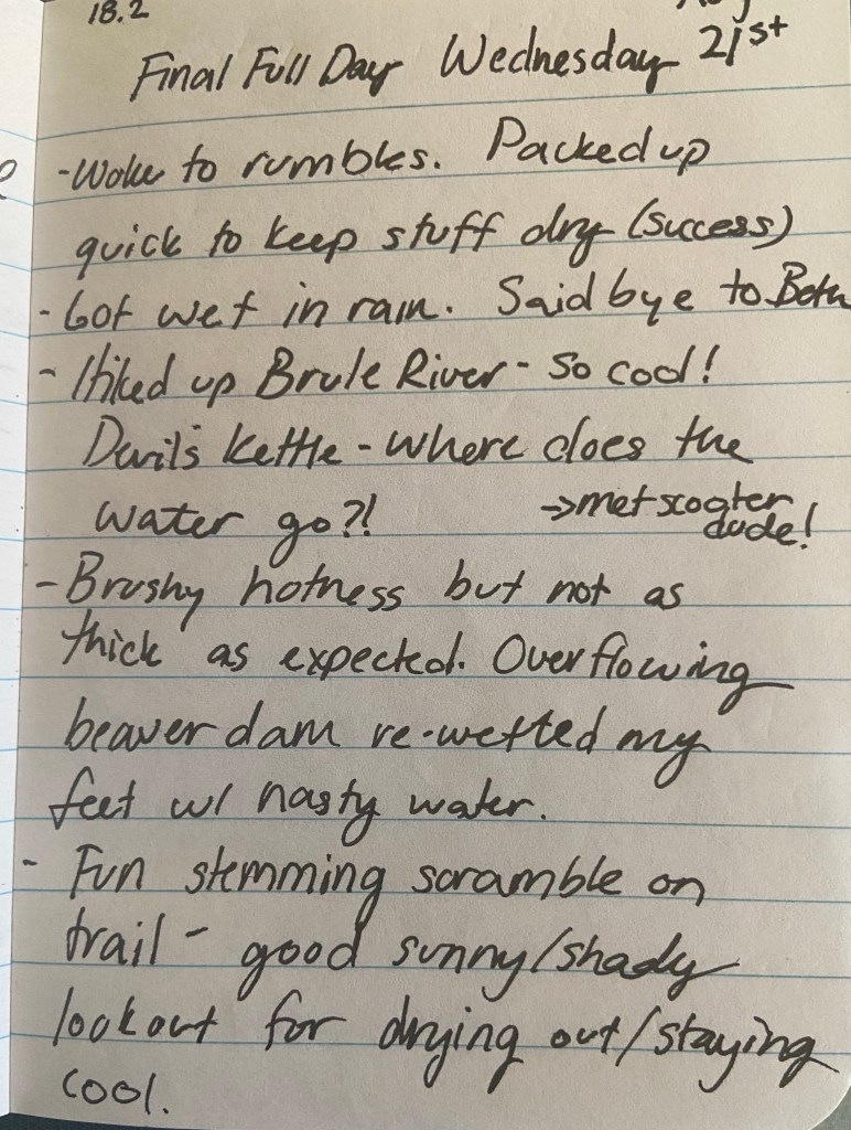 Final full day. Wednesday August 21st